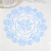 Round Mesh Rose Flower Embroidery Table Cloth Cover Wedding Tablecloth Dining Kitchen Christmas Table Decoration and Accessories