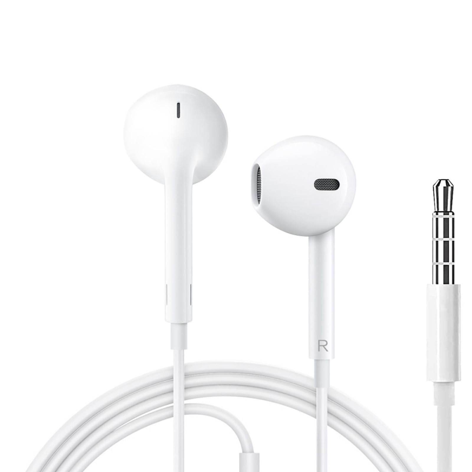 

Проводные наушники HIFI, разъем для звука, нет глубокого уровня громкости, совместимы с идеальным качеством для игр и [Clear Calls], совместимы с 3,5 мм, встроенным микрофоном,