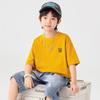 Daduoja Boys' Embroidered Pure Cotton Cool-Feel Short Sleeve T-Shirt