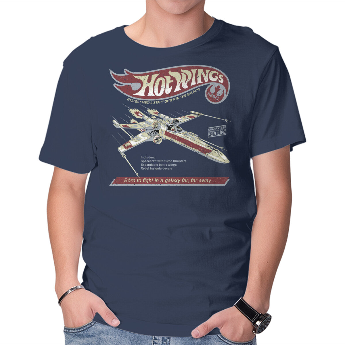 Unisex Crew Neck T-Shirt Hot Wings Rebel Graphic Short Sleeve Casual Tee XL