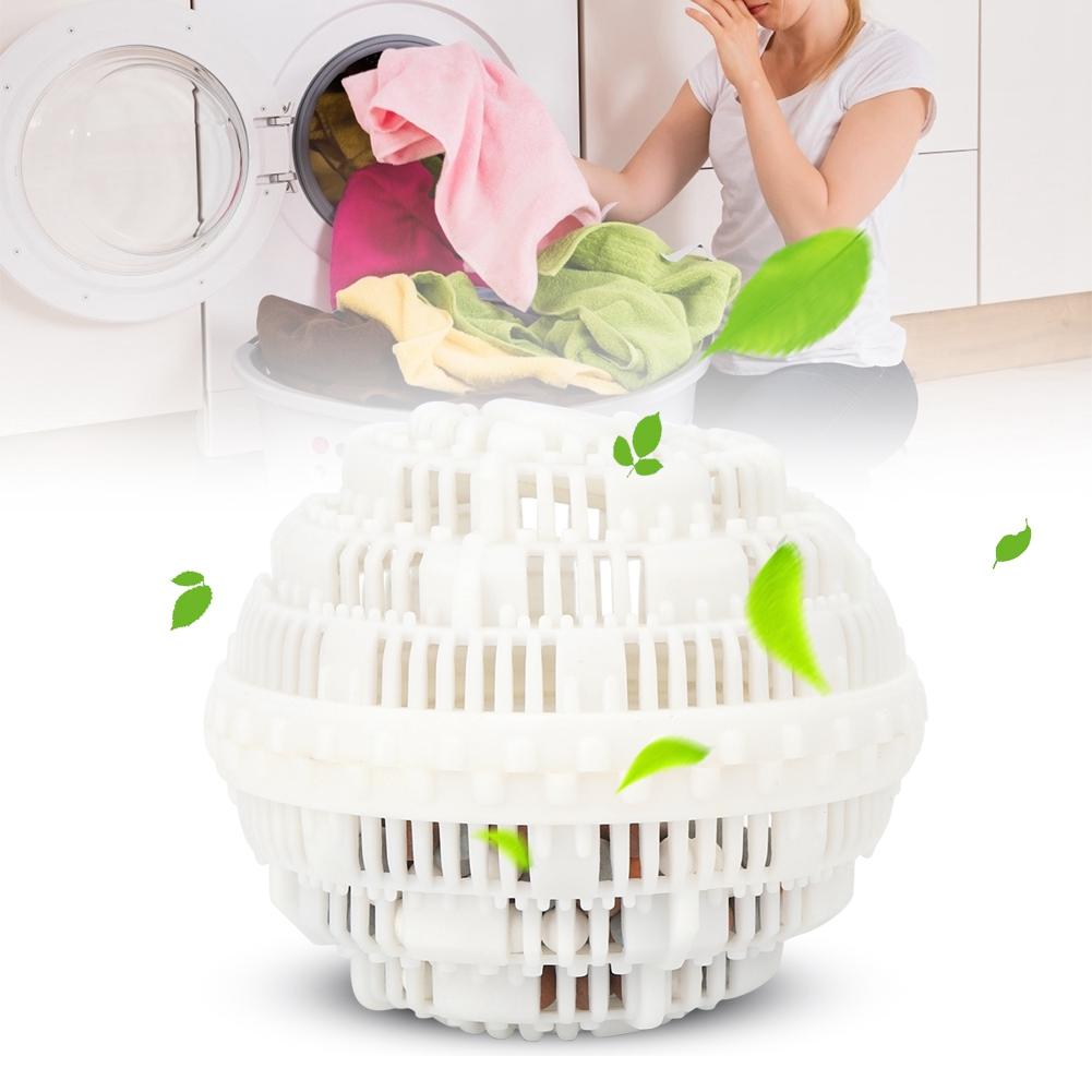 Household EcO Friendly Laundry Ball Magic Cleaning Ball for Washing Machine(White)