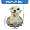 Realistic Groundhog Figurine Garden Statue Resin Animal Yard Decoration for Indoor Outdoor Lawn Yard Patio Balcony Decors