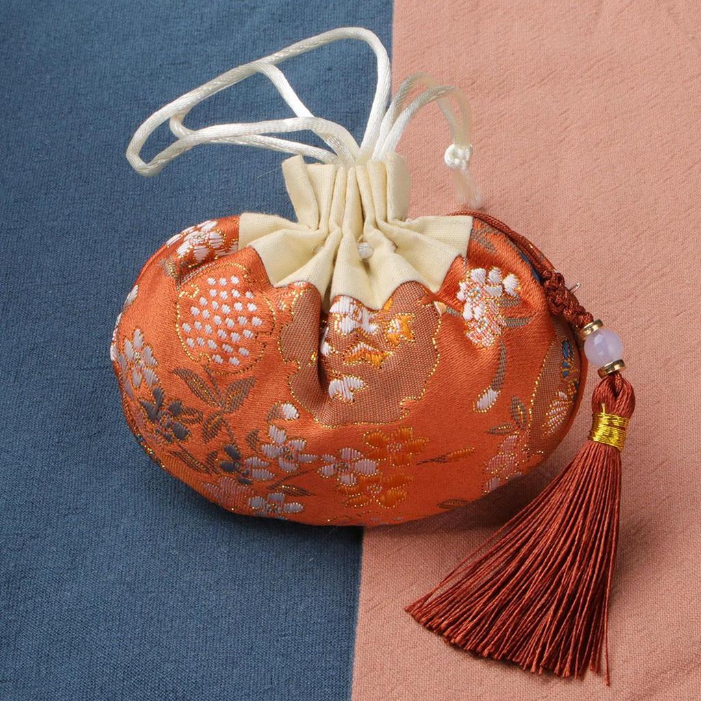 Dragon Boat Festival Hanfu Scent Sachet: Embroidered Mosquito Repellent Coin Purse Necklace