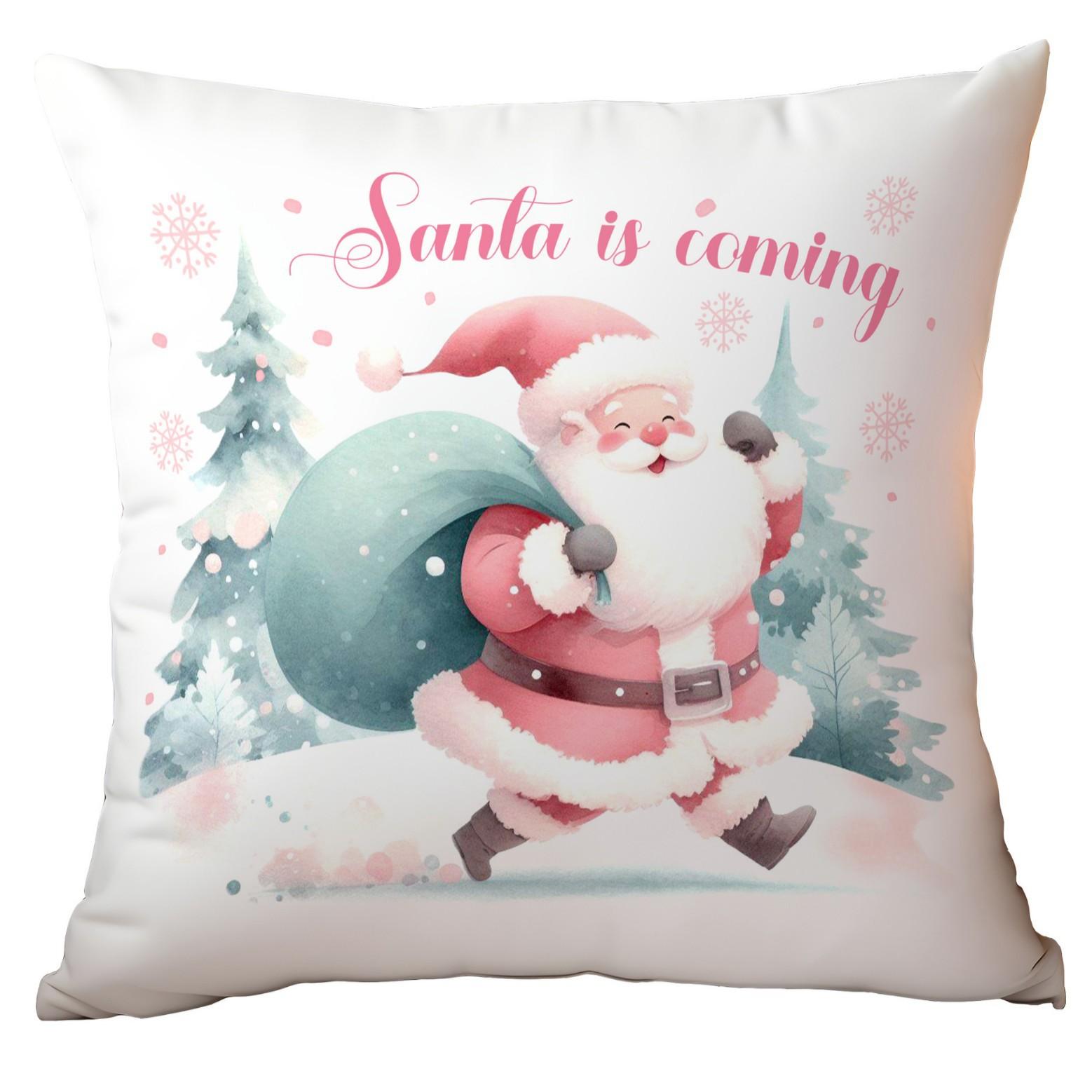 

Новая Рождественская наволочка Санта Рождественская елка Дом Диван Подушка Наволочка 45 * 45Cm