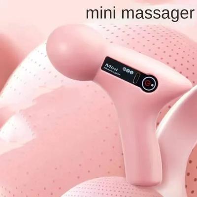 1 pieza Pistola de fascia mini multifuncional para uso doméstico, relajación muscular portátil, carga USB, instrumento de masaje fascia eléctrico