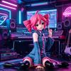 Figure Kasane Teto Red Hair Red Pupils Music Icons Action Figure PVC Model Collection Anime Figurine Birthday Gift