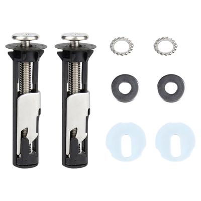 Toilet Seat Screws Replacement Set Heavy Duty Fasteners with Plastic Nut & Metal Washers Upgrades for Top Mount Hinges