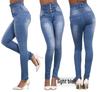 Jeans Ajustados de Cintura Alta para Mujer Estilo Europeo y Americano, Pantalones Largos, Alta Elasticidad, Cómodos, Moda 2022.