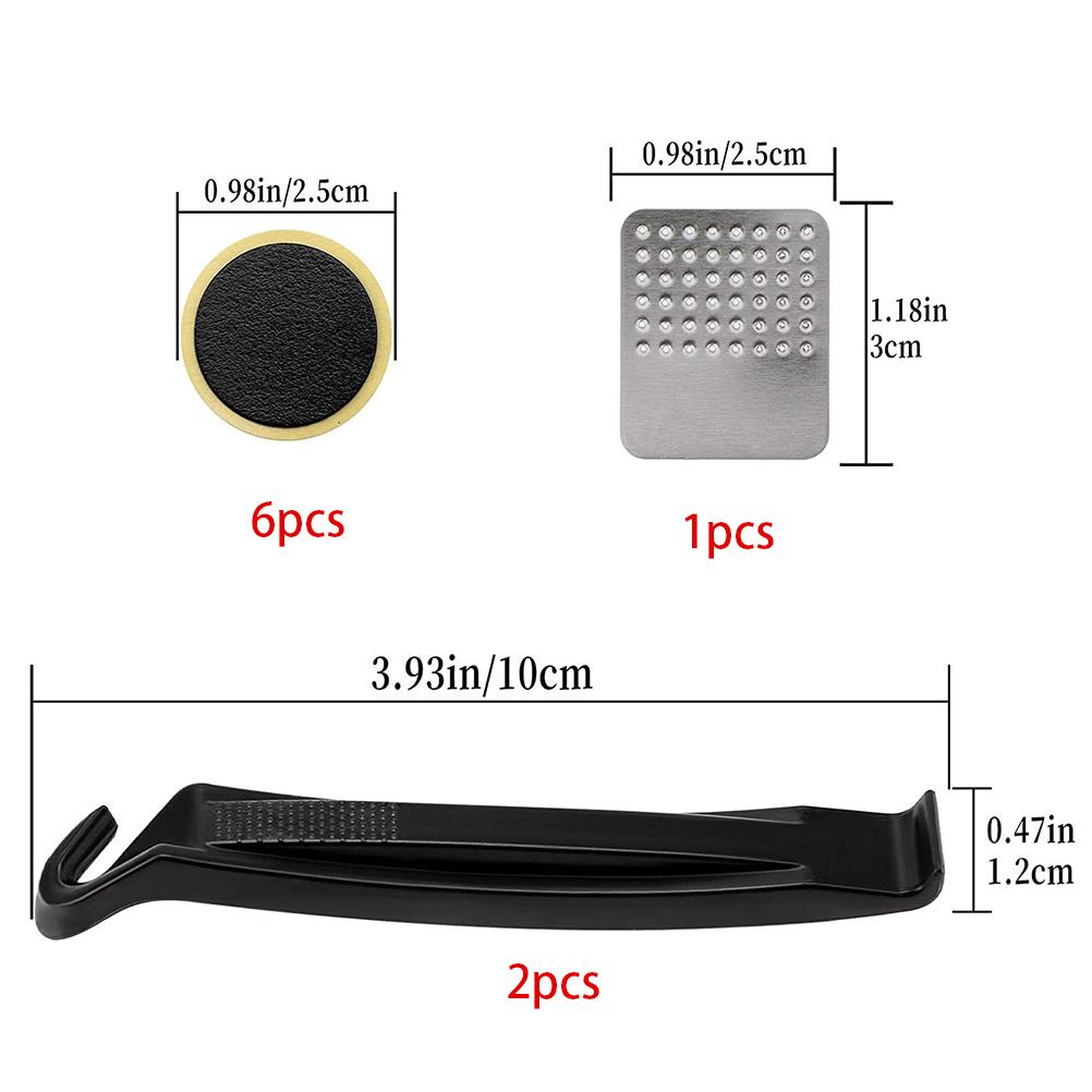Bike Repair Patches Tool Set Self Adhesive Glueless Tire Patches Kit Sturdy Durable Bike Puncture Repair Kit for