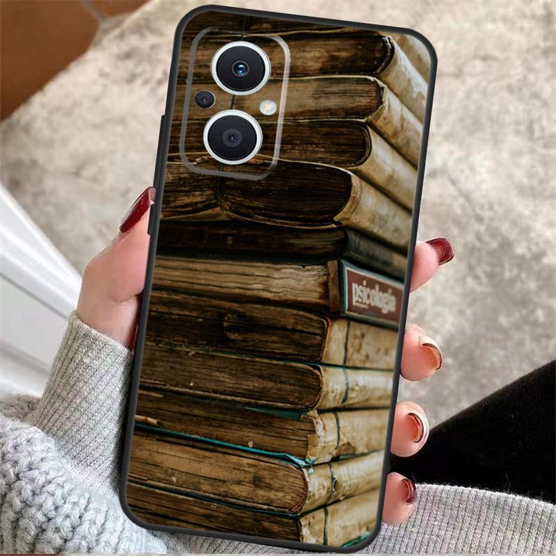 Library Book For OPPO Reno 13F 14F 12F 11F 10 11 12 13 14 Pro 7 8 Lite 8T OPPO Find X5 X6 X8 X9 Pro Case