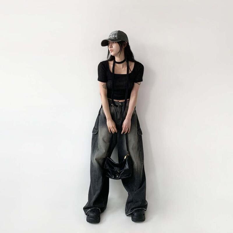 Women s Vintage Cotton Washed Baseball Cap Hip Mood Ball Cap brown