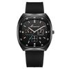 Silicone Watch Strap Mens Quartz Watch With Mineral Glass For Business Style Office Use