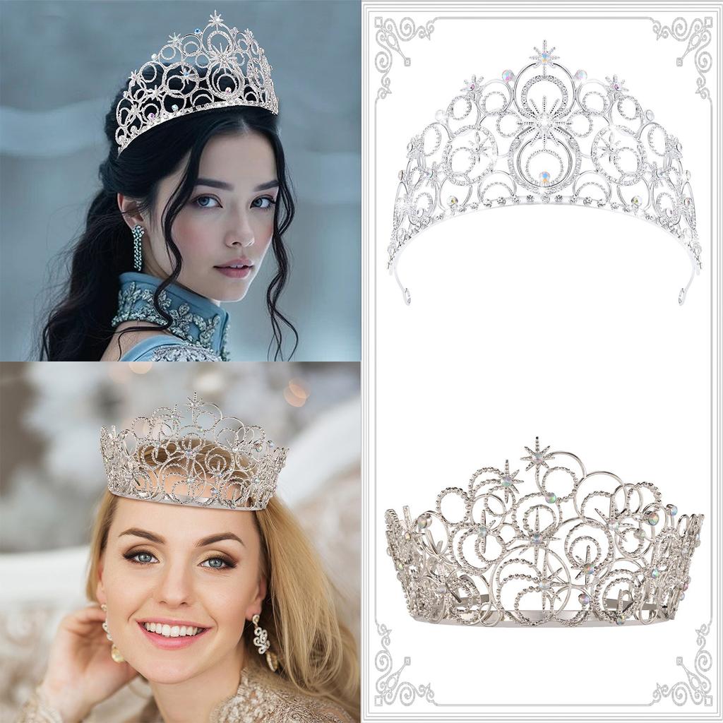 Bubble Crown Crown Beauty Pageant Crown Wedding Headdress High-end Hair Accessories High-end Jewelry