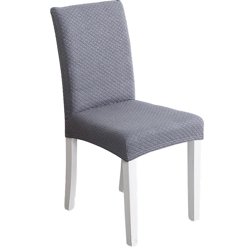 Household Joint Simple Elastic Universal Seat Cover Knitted Stool Cover Fabric Plaid Dining Chair Cover Thickened Chair Cover