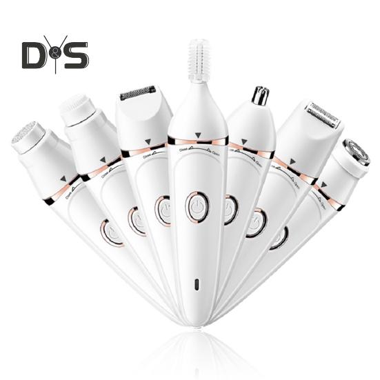 Multifunction Women Electric Epilator USB Rechargeable Waterproof Face Body Bikini Area Arm Leg Hair Removal Device Hair Remover Trimmer Shaver