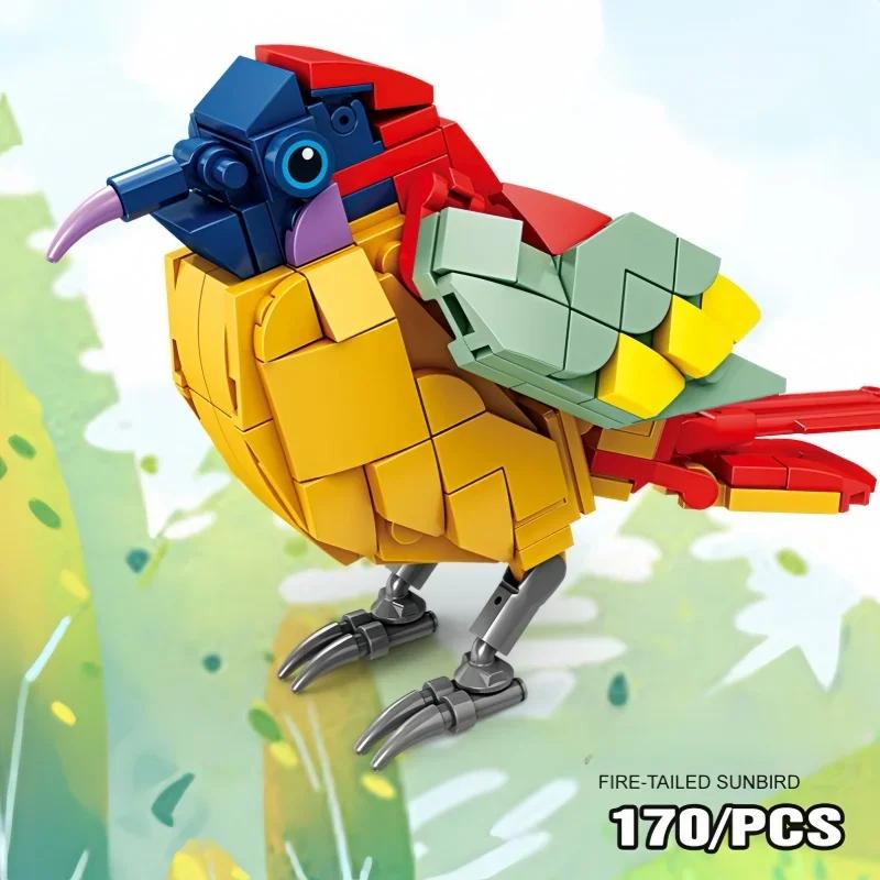 KNEW BUILT Night Heron Bird Kingdom Building Block Toys-Meet Kids' Cognitive NeedsFun PlaytimeEasy AssemblyIdeal Holiday Gift