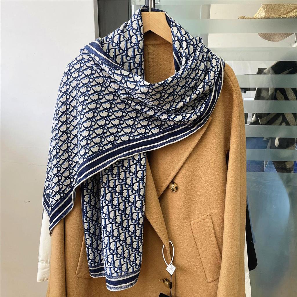 Herringbone Velvet Scarf: Winter, Versatile, Thickened, Hand-Rolled Edges, Small & Long