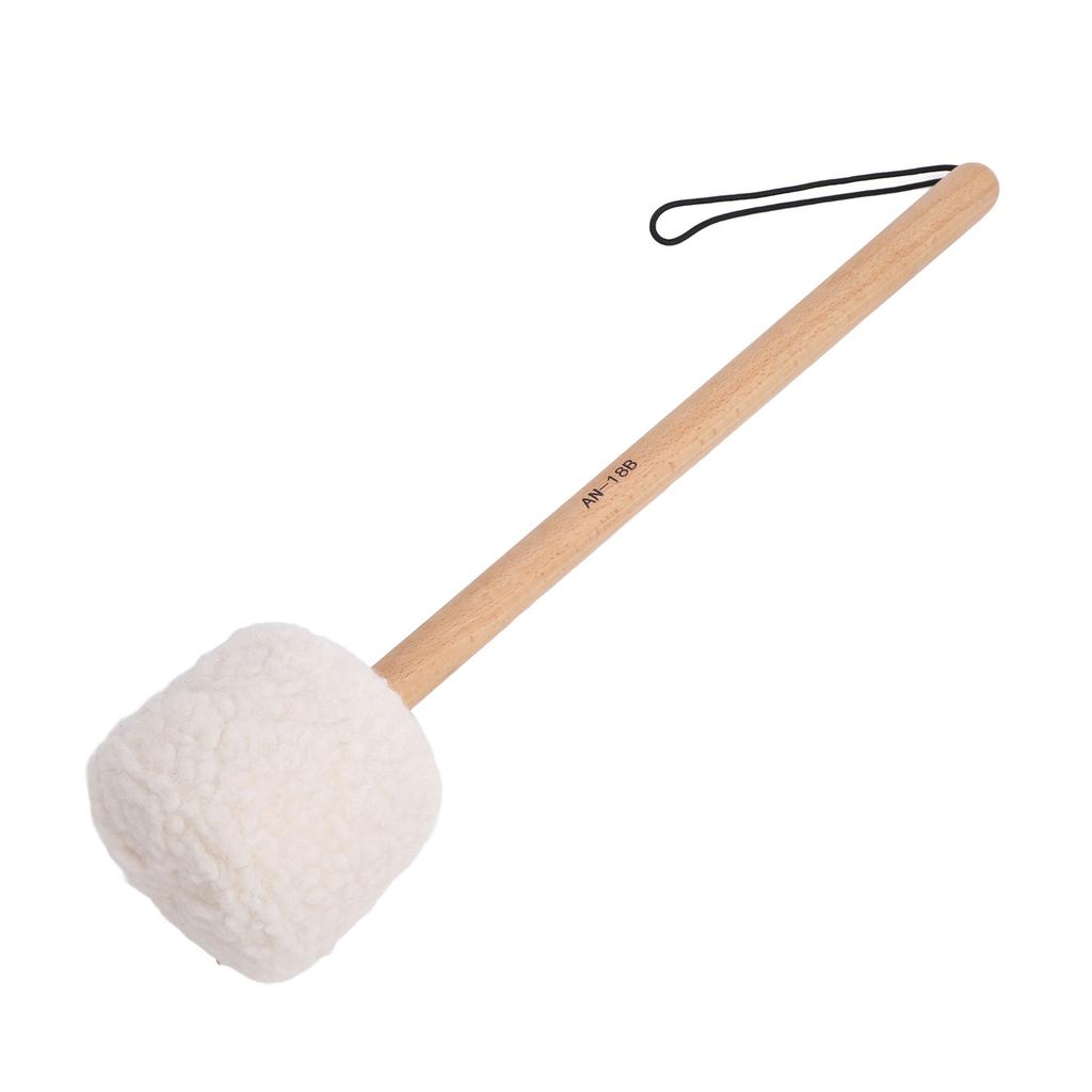 Drum Mallet Wool Fleece Beech Wood Handle Powerful Sound Large Drum Stick for Drums Gongs