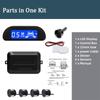 Hippcron Car Parking Sensor Kit With Auto Parktronic Reverse LED Monitor 22mm 4 Sensors Radar Detector System Backlight Display