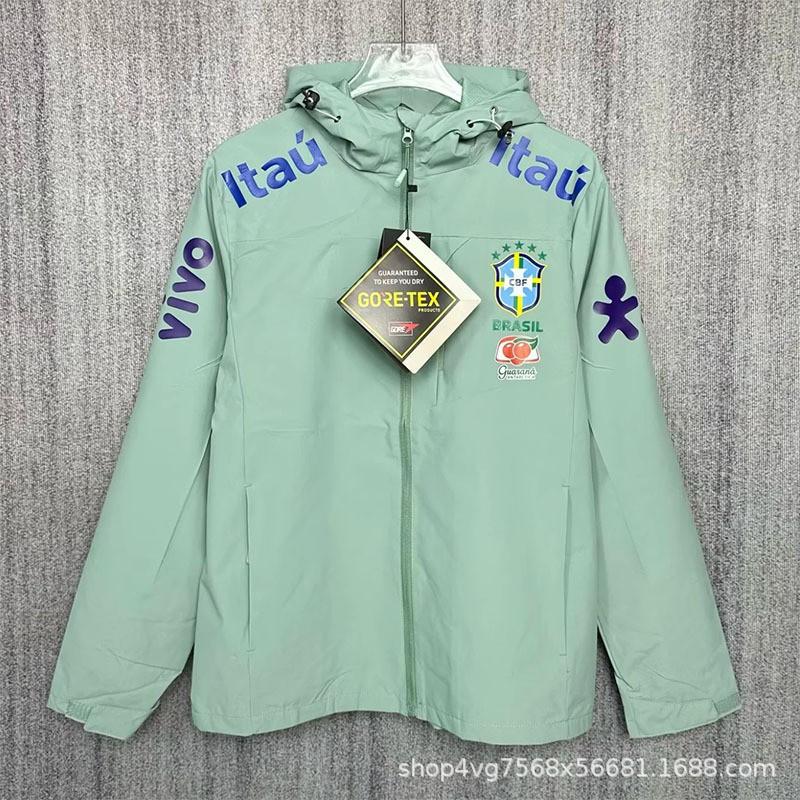 Herren Damen Langarm Kapuzenfußball Trainingsjacke Outdoor Sportbekleidung Atmungsaktiv Winddicht Oberteil Medium gray