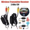 2.4Ghz Wireless Color Video Transmitter Receiver Kit 12V 100M 5V Output for Car Monitor Back Up Reverse Rear View Camera