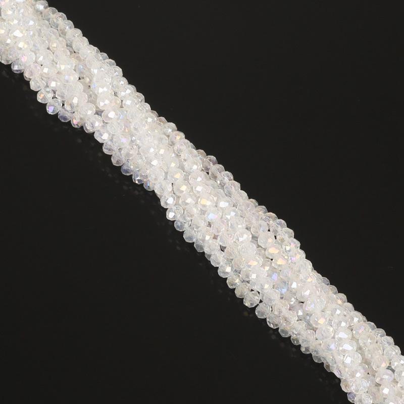 2mm Flat Crystal Wheel Beads DIY Glass Loose Beads Handmade Beading Accessories