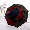 Dark Mystic Reaper with Roses Decorative PlateUmbrella, Portable 3-Fold Umbrella for Men & Women,Christmas Gift ES341