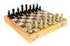 StonKraft X X 25 Chess Board with Wooden Base Stone Inlay Stone Pieces Game Set Inlaid Wood Chess with Stone Chess - 10" 10" (25 Cm) & & (Stone