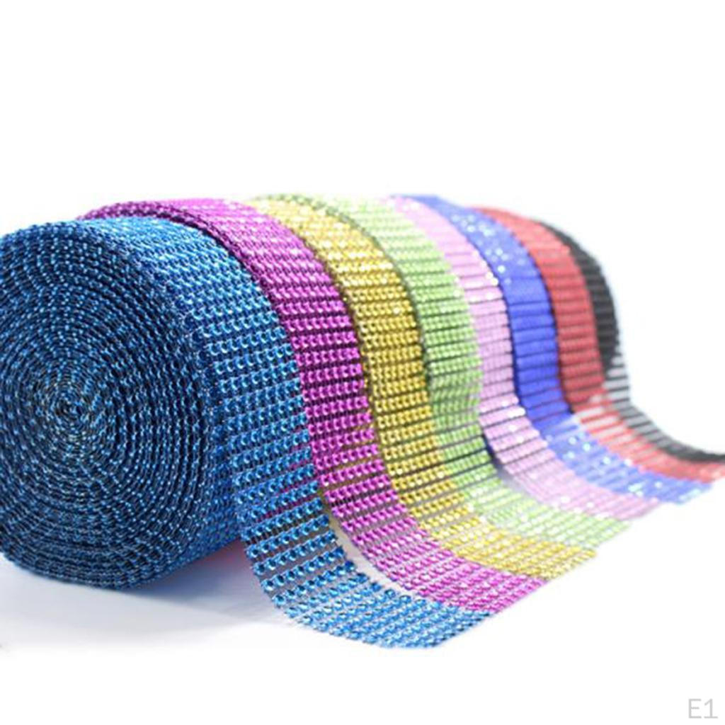 1 Roll 8 Yard Acrylic Rhinestone Diamond Ribbon for Wedding Birthday Decoration, Baby Shower ,Party