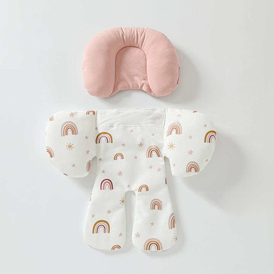 Αναπνεύσιμο Ένθετο Επένδυση Καθίσματος Καροτσιού Νεογέννητου Αξεσουάρ Μαξιλάρι Καθίσματος Καροτσιού Μωρού Μαξιλάρι Υποστήριξης Κεφαλιού και Λαιμού Μωρού