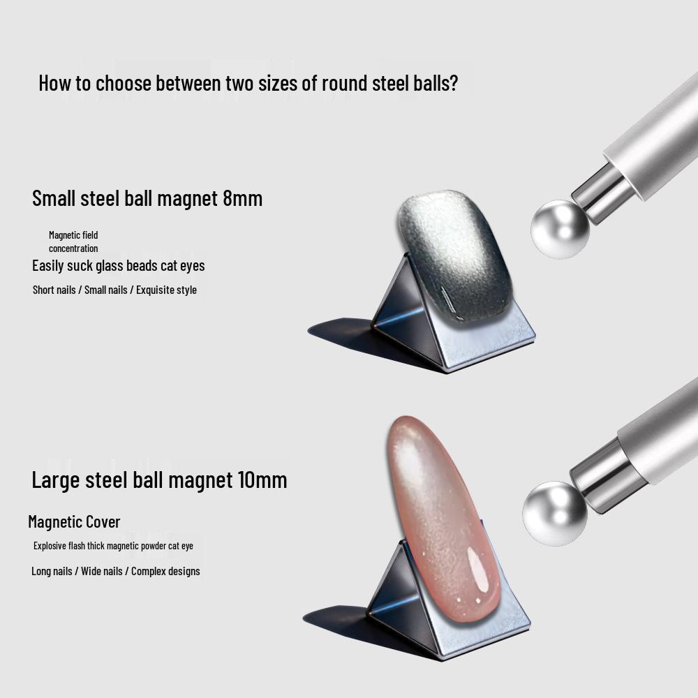 Upgraded Dual-Ended Cat Eye Gel Magnet Pen for Nail Art