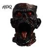 Stable Resin Pen Cup Gothic Skull Holder Realistic Zombie Head Makeup Brush Organizer Large Capacity Desktop Dark Home Office Decor Storage