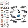 Realistic Ocean Animal Model Set Including Whales Dolphins Sharks Turtles Crabs And More For Educational Play And Decoration