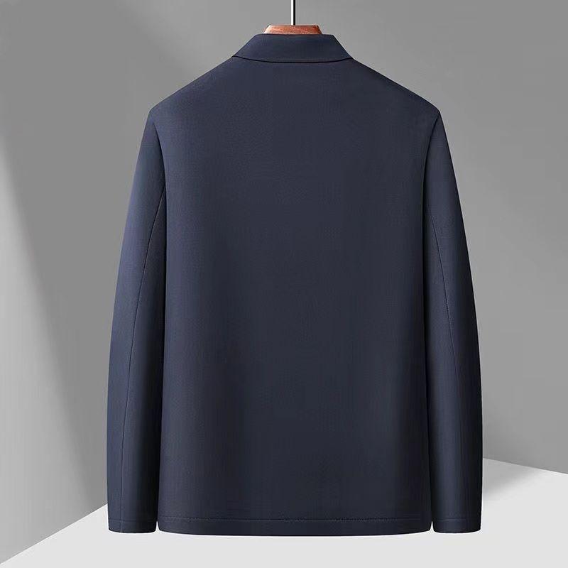 Winter Executive Business Casual Lapel Jacket Padded-on Men's Jacket Medium Old Dad Warm Top