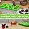 Domensi Silicone Frog Chocolate Mold Candy Molds Passover Jelly Ice Tray in Fun 10 Plagues Frog Shape for Birthday, Wizard Party, Cake Decoration