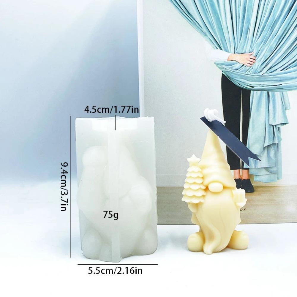 

Рождественский безликий цветок Санта-Клаус свеча силиконовая форма DIY венок на руку рождественская елка карлик гипсовая форма для мыла рождественские украшения подарки на вечеринку A