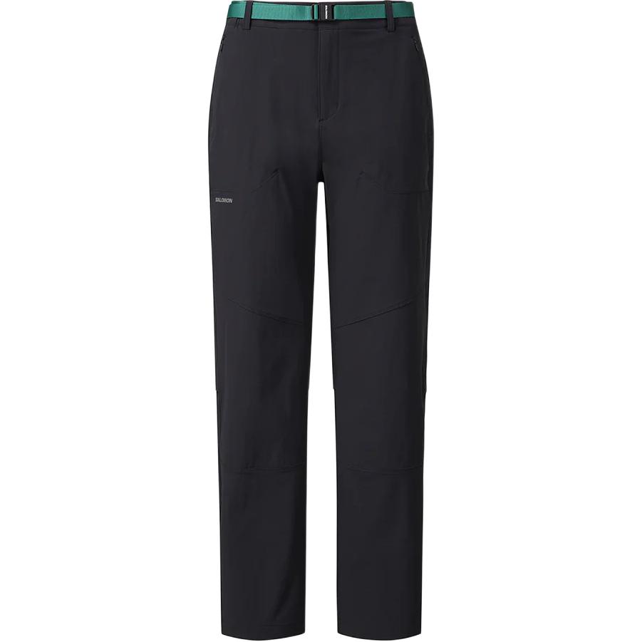 

SALOMON Карман на письме Прямые брюки кэжуал Унисекс брюки Черные C28210 L