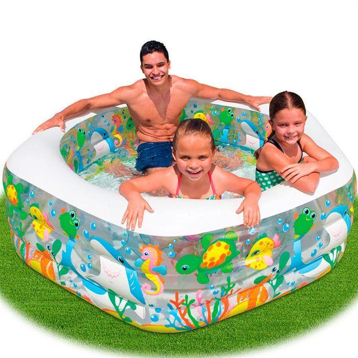 Piscine enfant aquarium océan - intex - capacité 541l - mixte