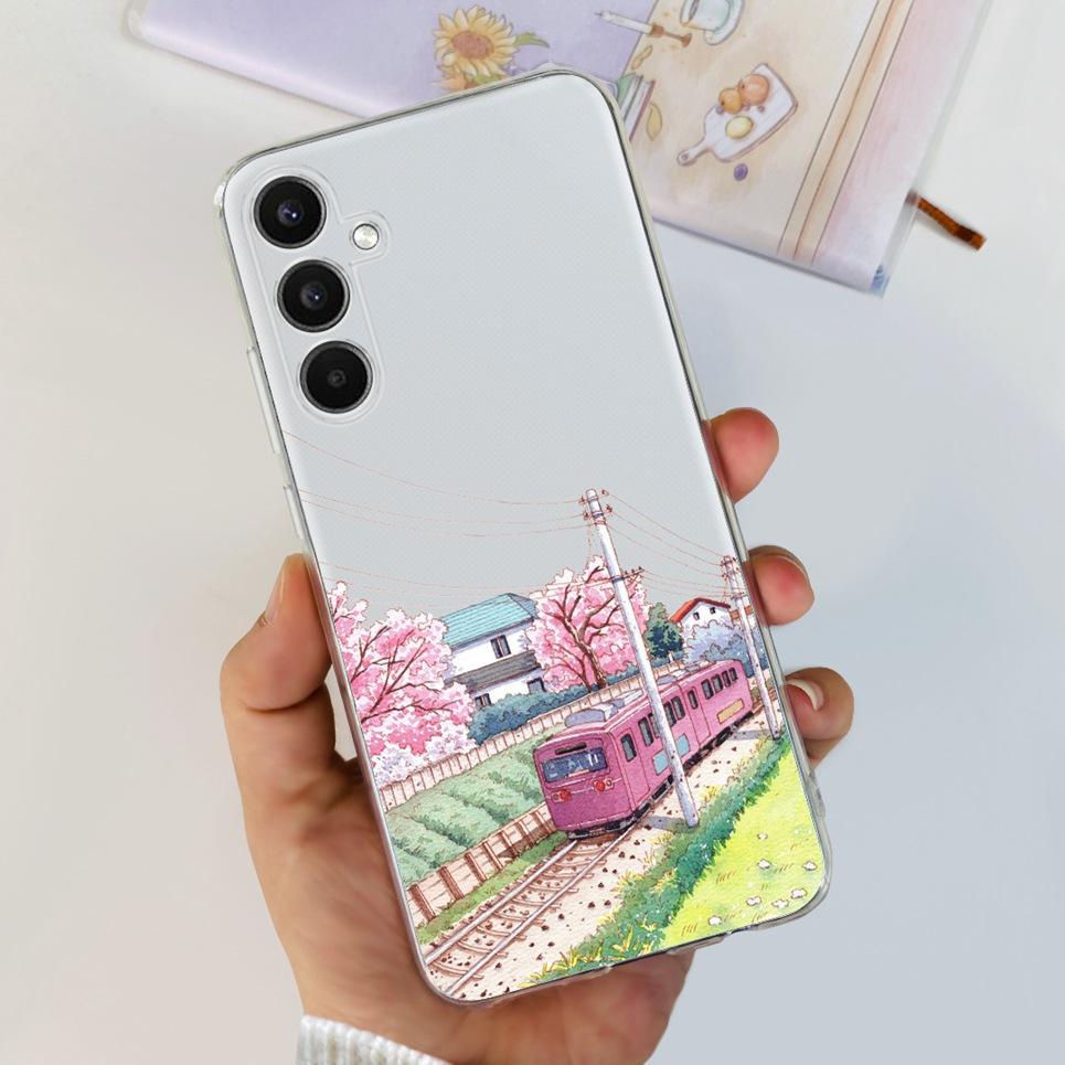 Silicone Case For Samsung Galaxy M34 5G Cases Fashion Cartoon Pattern Phone Cover For Samsung M34 5G SM-M316B Soft Transparent