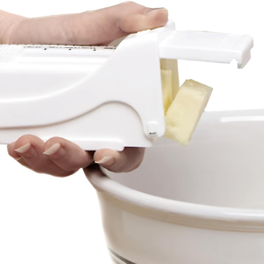 ith1pc Adjustable Butter Slicer w Measuring Dispenser ,Ergonomic Lever , ABS Plastic Manual Kitchen Gadget