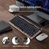 Retro Punk Mechanical Gaming Keyboard: Wired/Wireless Bluetooth with Blue Switch