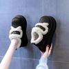 Skinny and heightening cotton shoes, piled and thickened in winter, new thick-soled heightening child, fluffy thick-soled snow boots