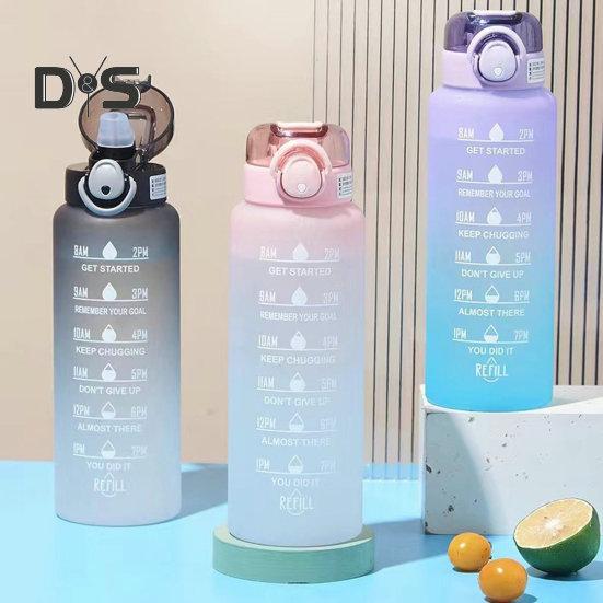 

1000 мл пыленепроницаемая крышка питьевая бутылка большой емкости большой градиент цвет тренажерный зал спортивная бутылка для воды