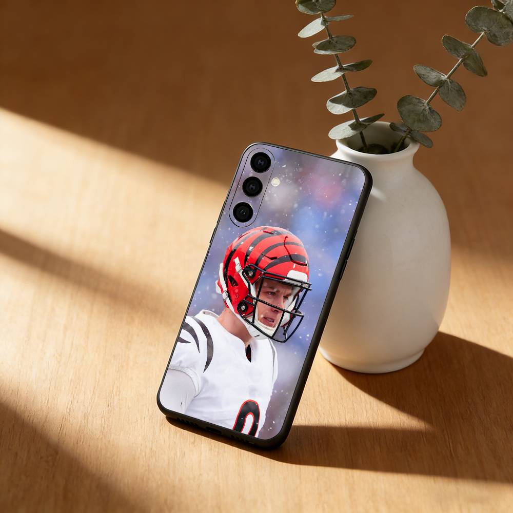 Sports J-Joe Burrow 9  Phone Case For Samsung Galaxy A91,80,73,72 ,71,53,52,32 ,31,22,21s,20,Soft Black Case