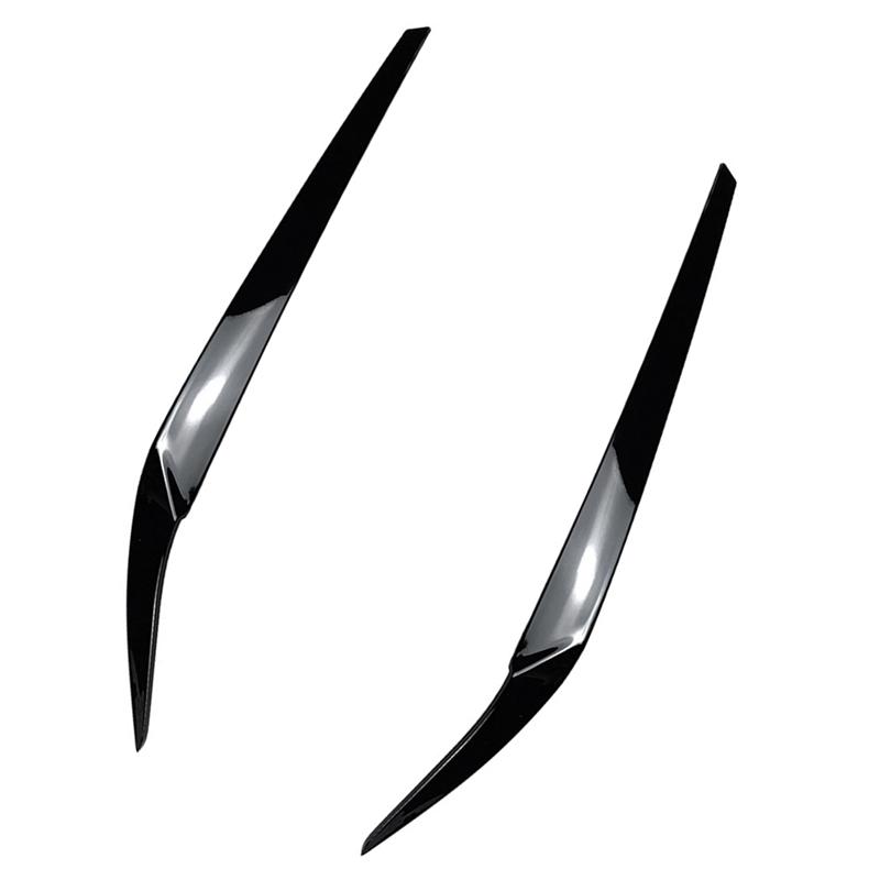 Car Headlights Eyebrow Eyelids Trim Cover For 5 Series G30 525I 530I 2017- Car Stickers Trim Decoration Replacement B