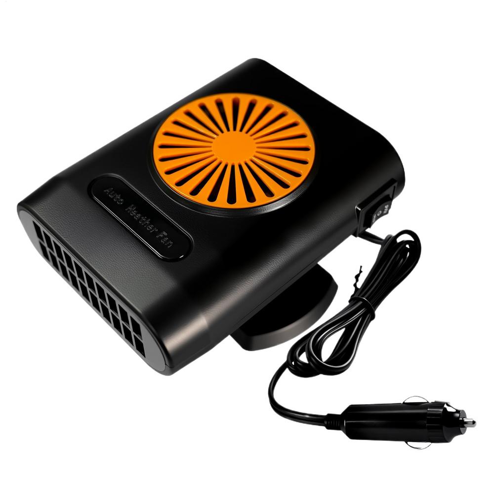 Small Car Heater 12v/24v Portable Car Defroster Plug In Heater 360 Degree Rotation Heating Fan Automotive Defogger For Driver
