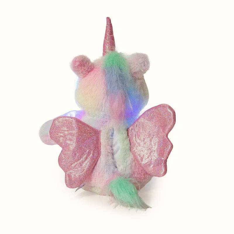 The Latest Luminous Unicorn Horse Kawaii Plush Toy Figurine Doll Cartoon Anime Cute Companion Sleeping Children Gift Doll