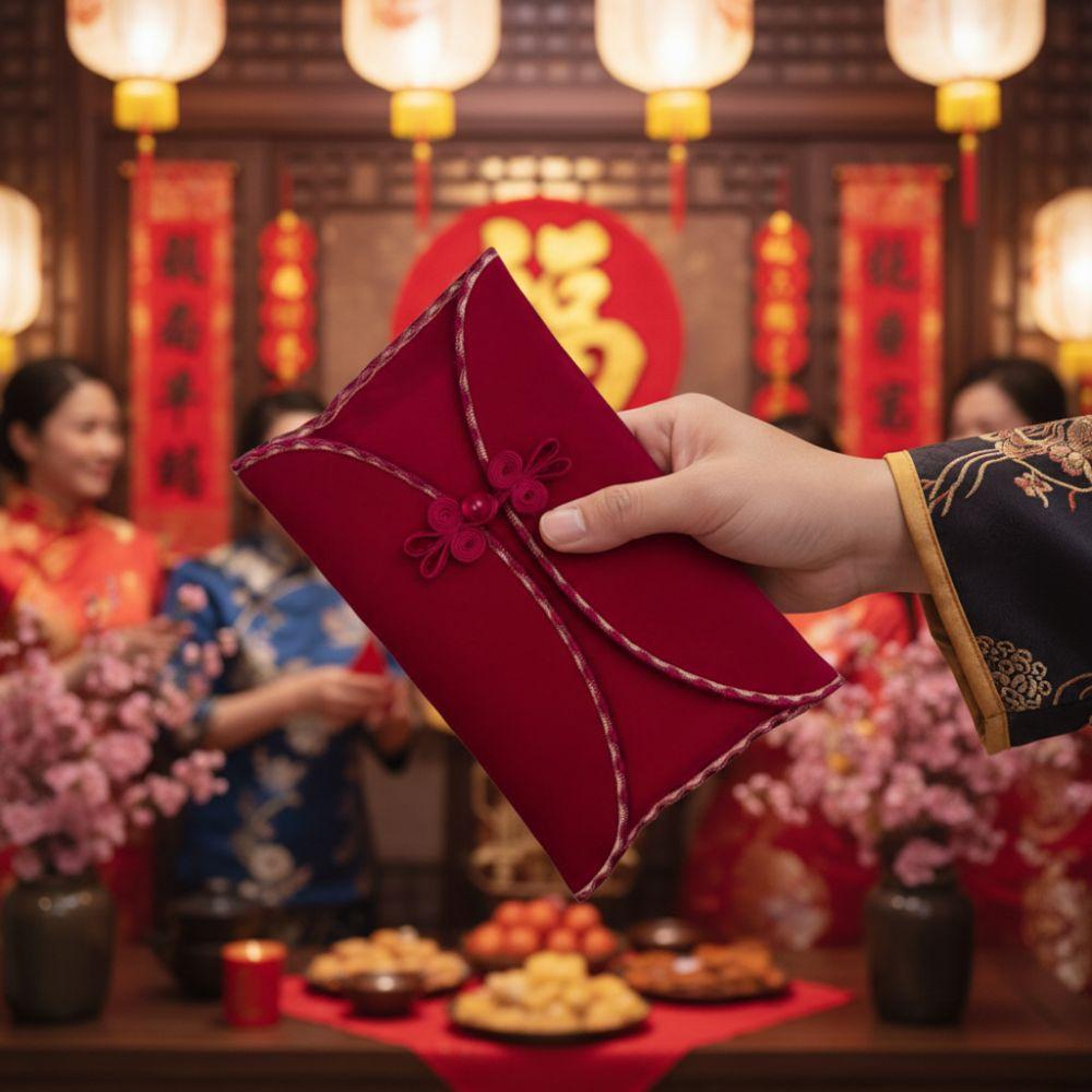 Traditional Wedding Money Bag HongBao Money Pocket Chinese Red Envelope Graduation Dinner