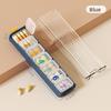 Portable Sevenday Plastic Medication Organizer With Sealed Compartments For Travel And Daily Use