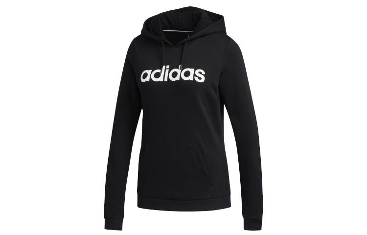 Adidas Neo Sweatshirts Women s Black Hooded Moderate Regular EI4665 L